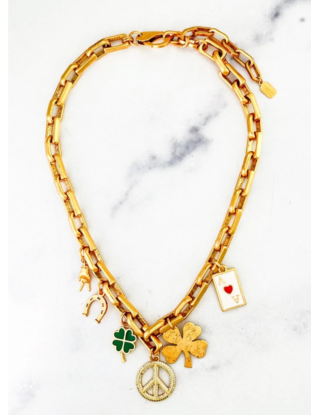 $400 NWOT Elizabeth Cole Lucky You necklace